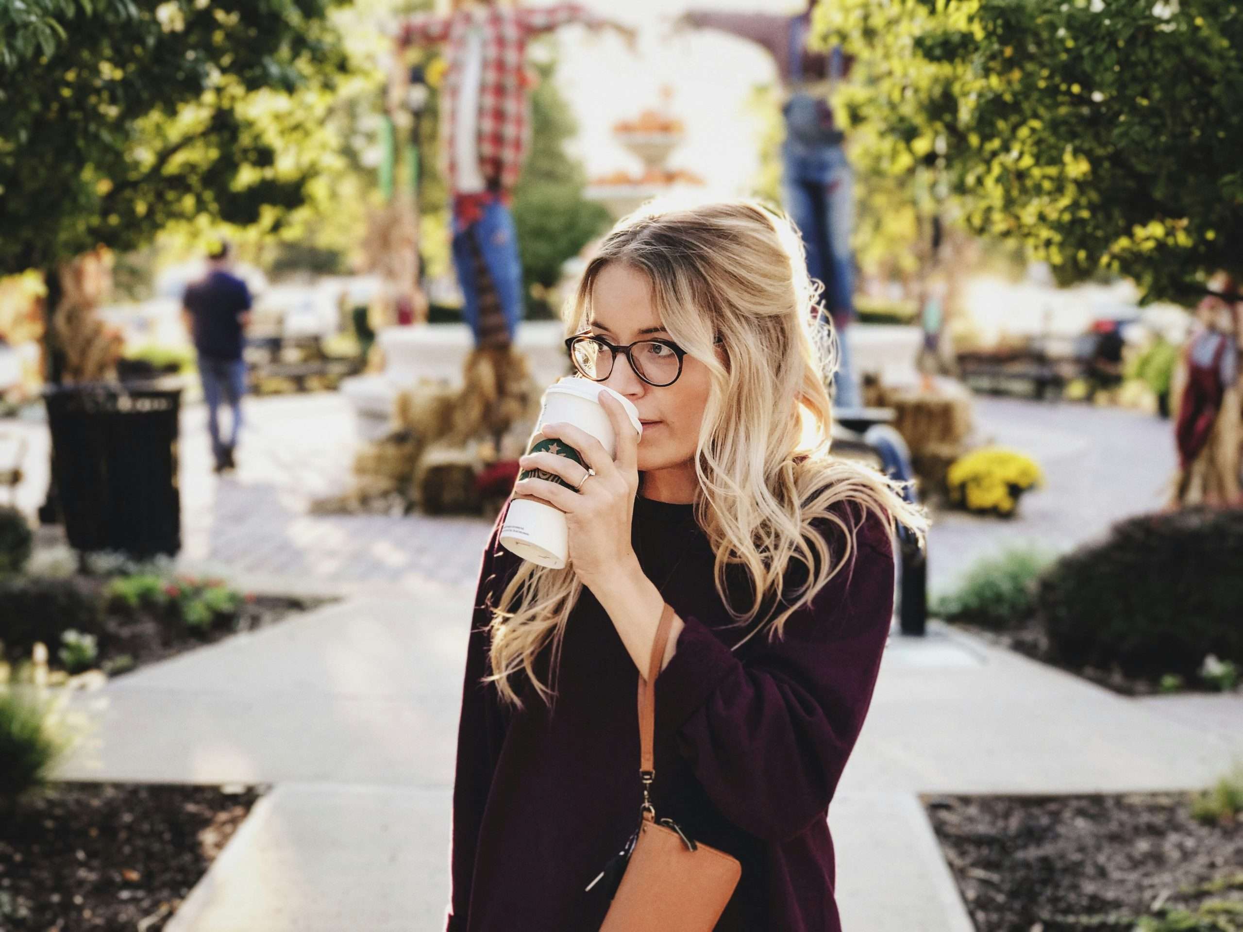 woman holding a mug