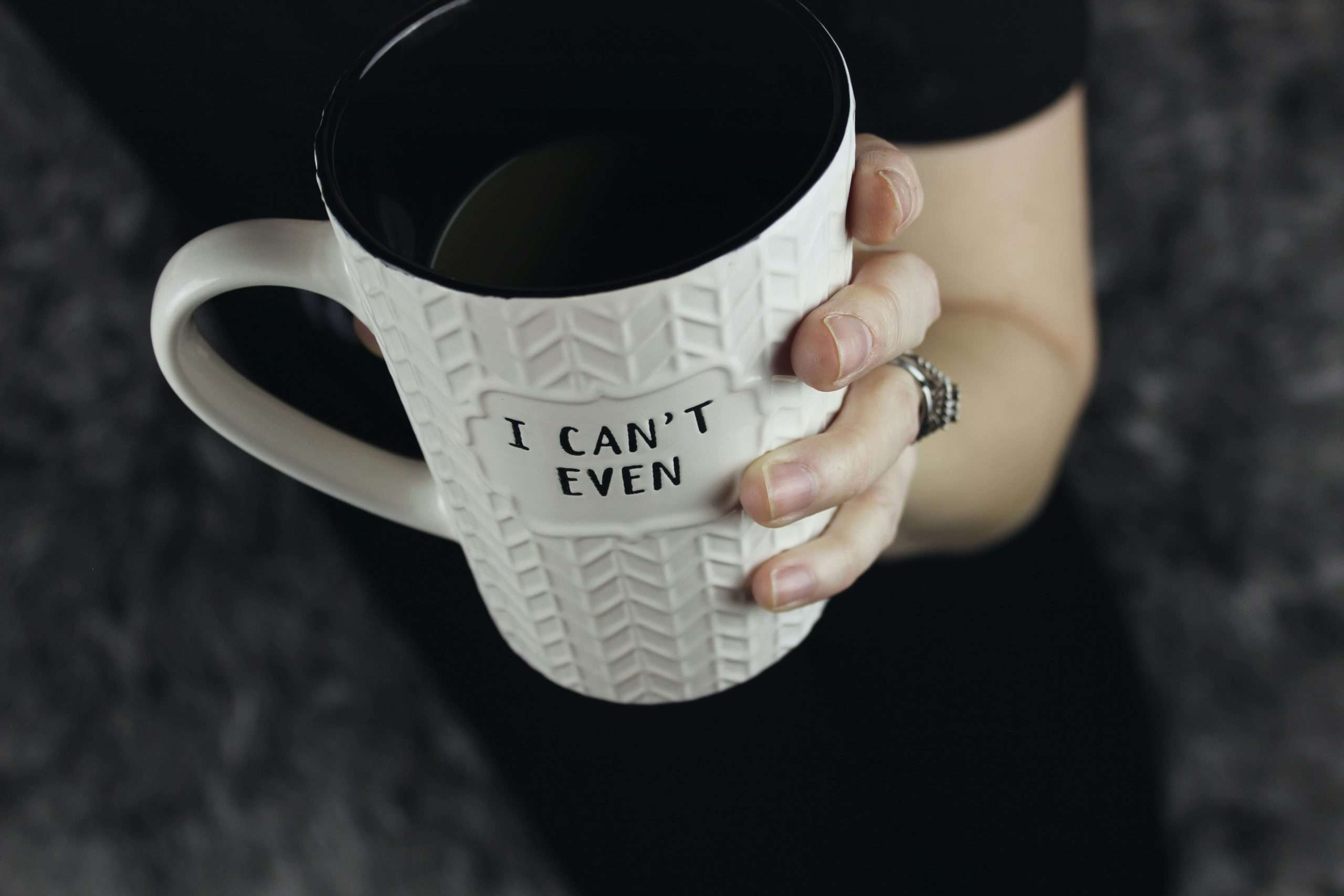 woman holding a mug
