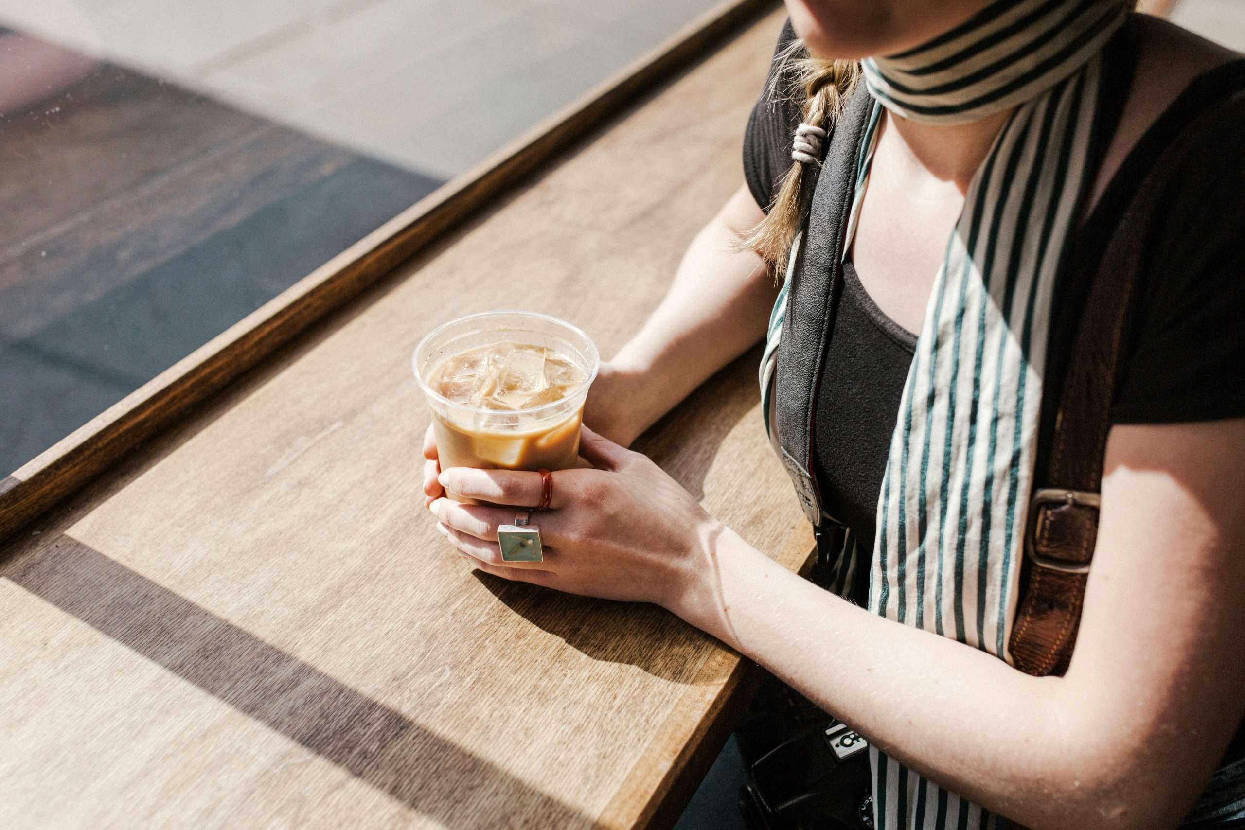 woman holding a mug
