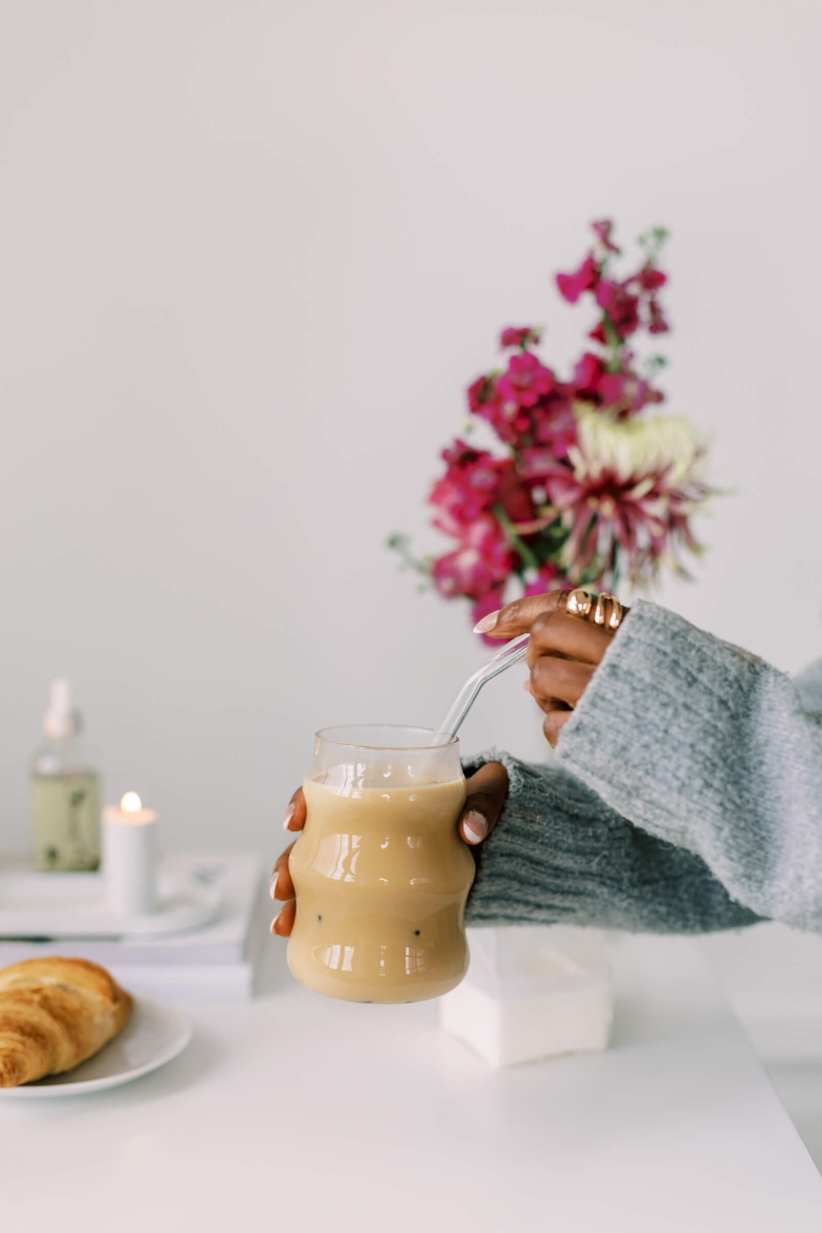 Woman fixing coffee and considering starting therapy in St. George, UT